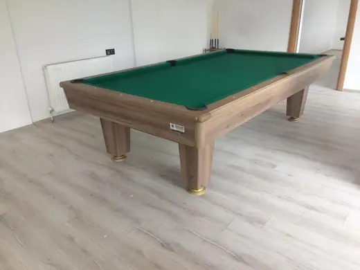 Amerikan Bilardo Masası (Kare Ayak) – Yeşil Çuha, Ceviz Gövde (2. El)